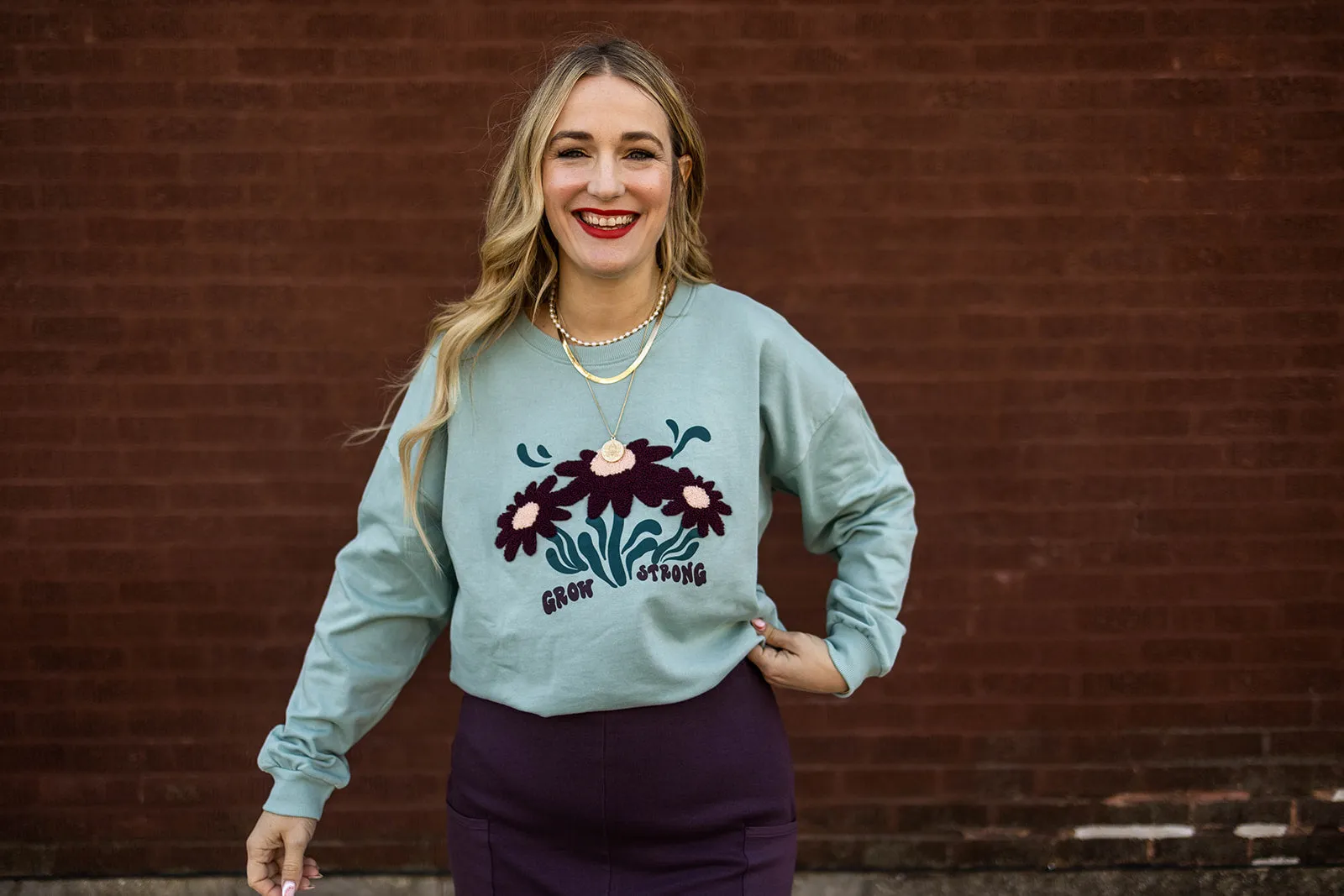grow strong sweatshirt