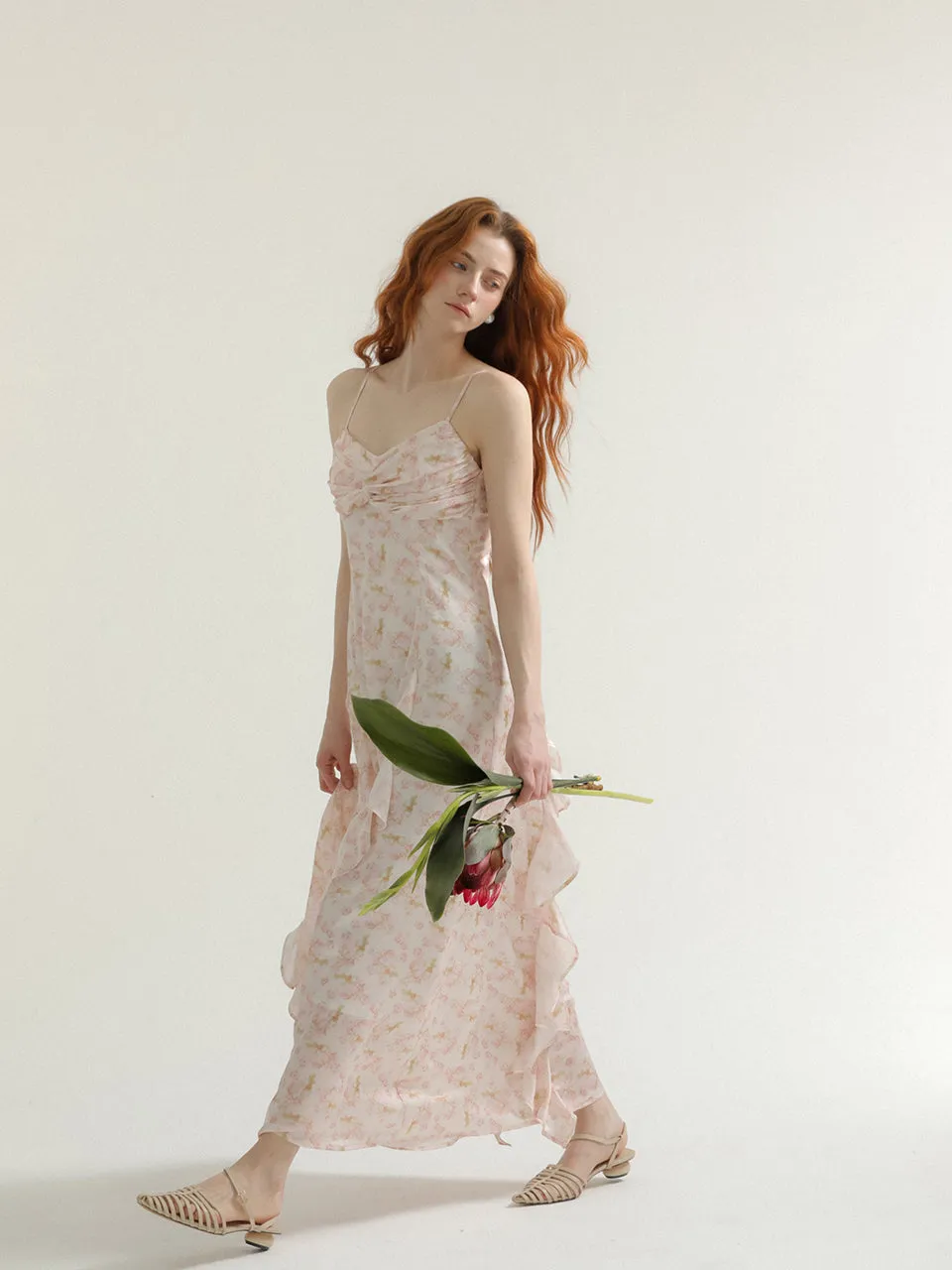 Hannah ruffle sleeveless dress