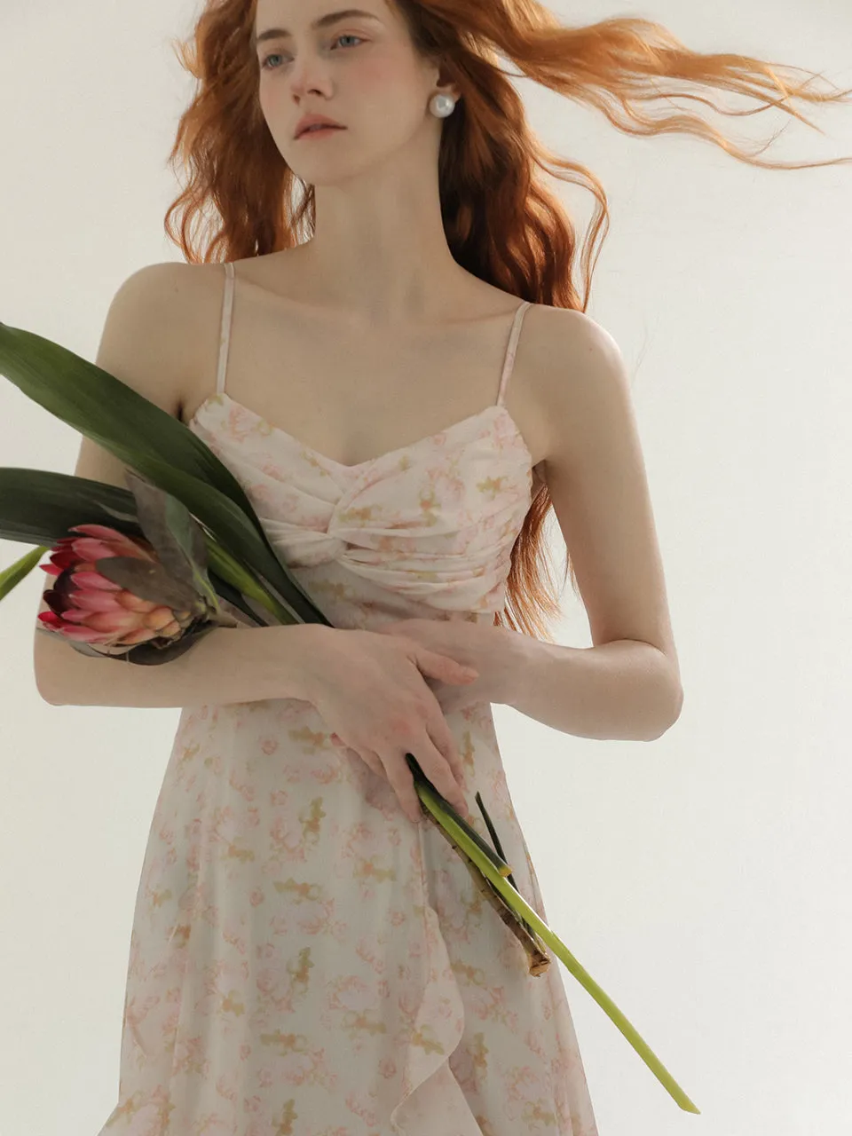 Hannah ruffle sleeveless dress
