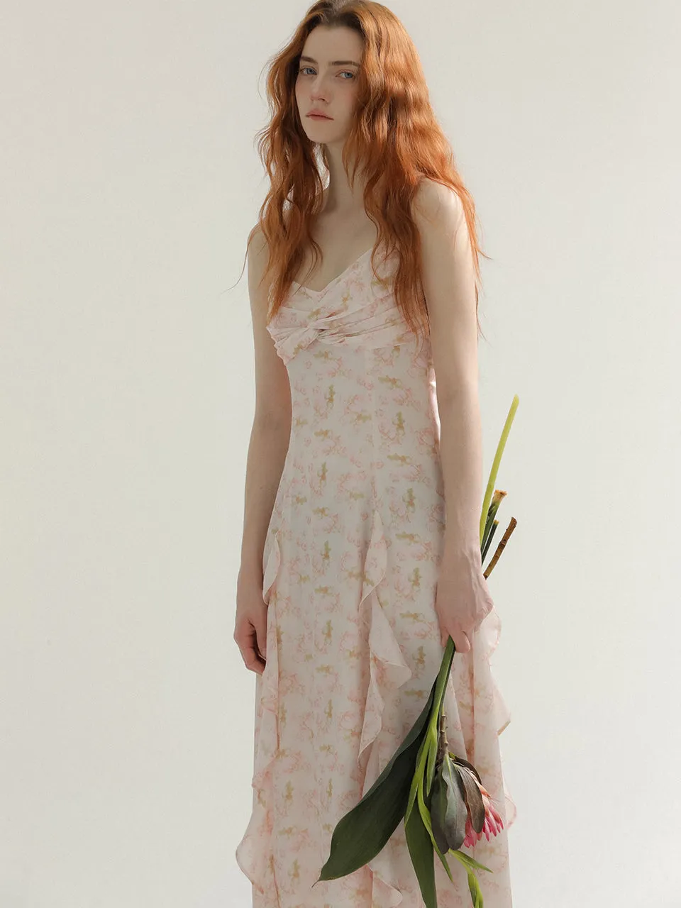 Hannah ruffle sleeveless dress