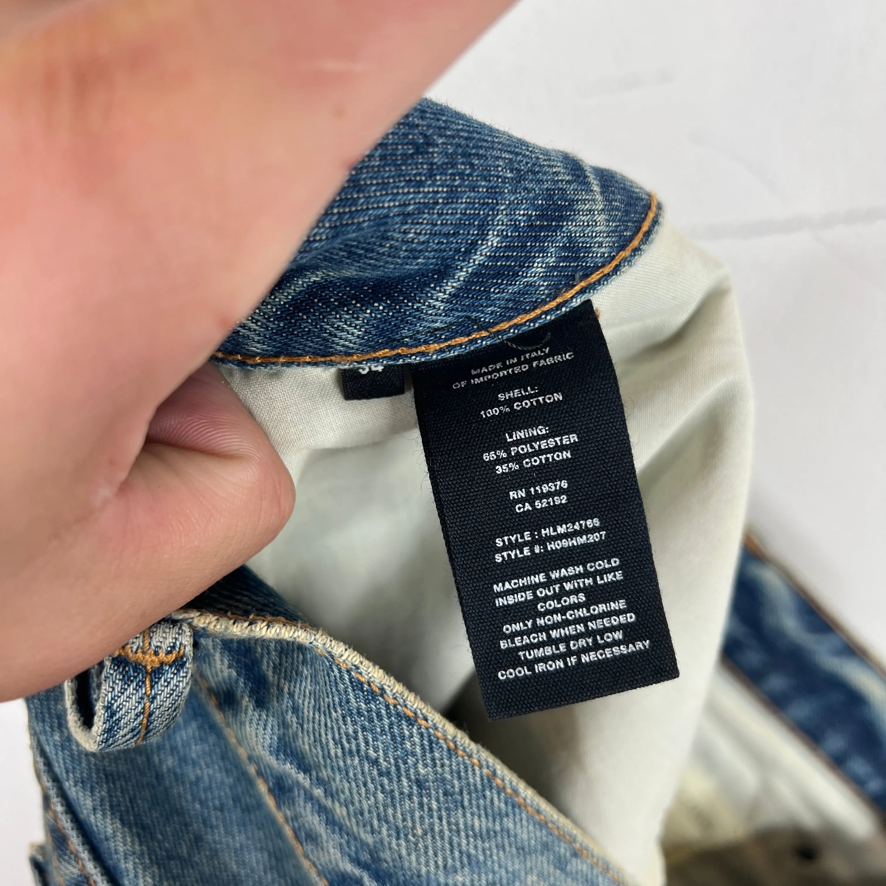 Helmut Lang Washed Denim Jeans