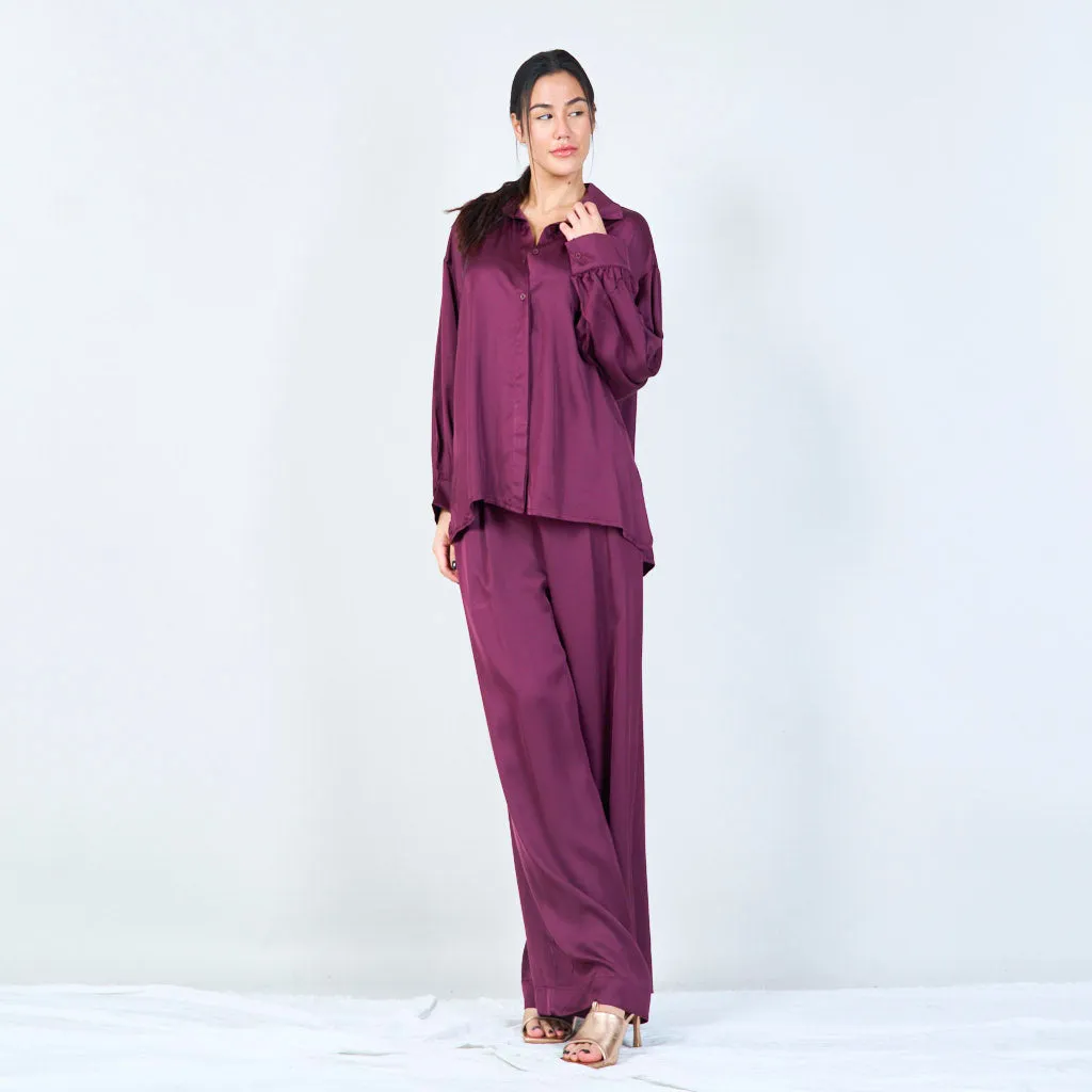 High-waist flowy pants wholesale