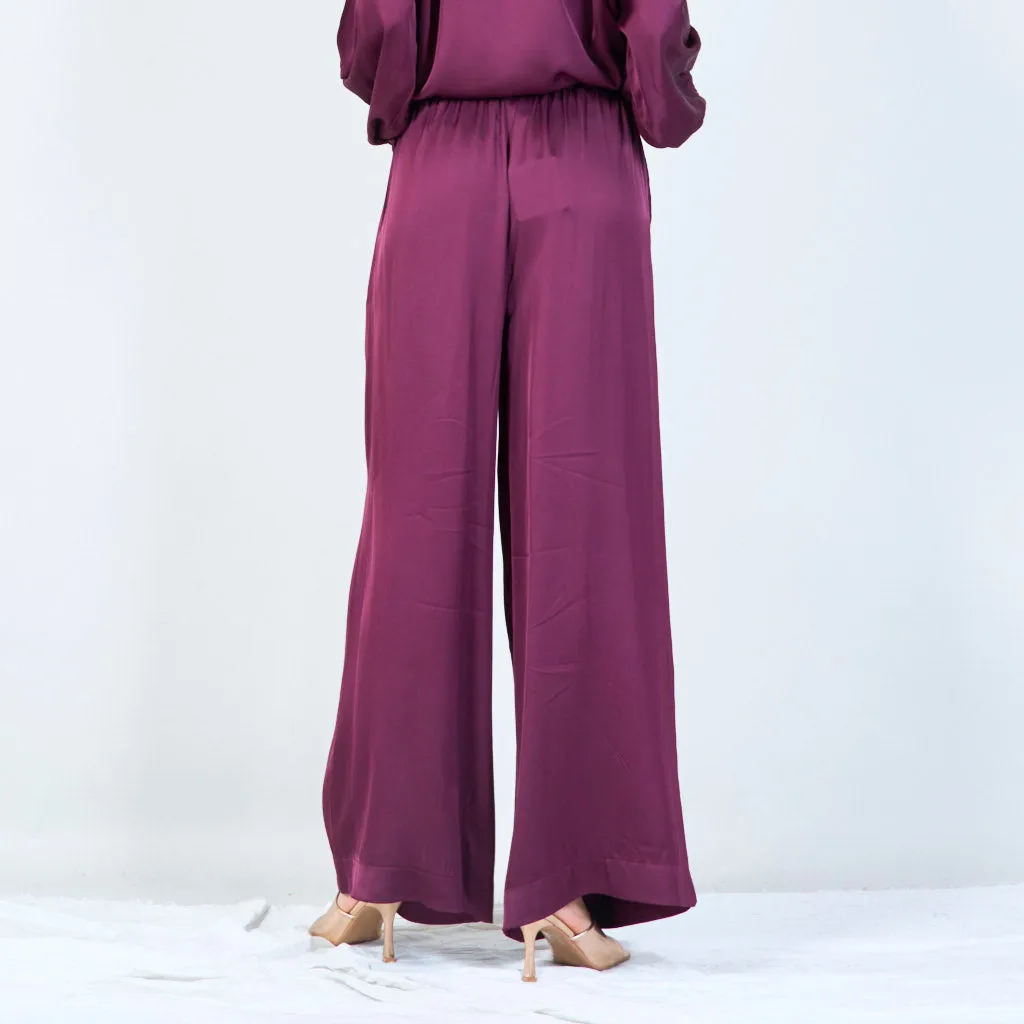 High-waist flowy pants wholesale