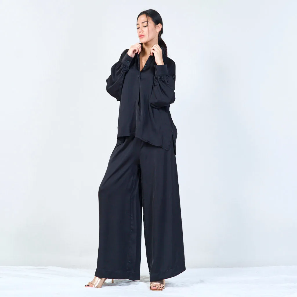 High-waist flowy pants wholesale