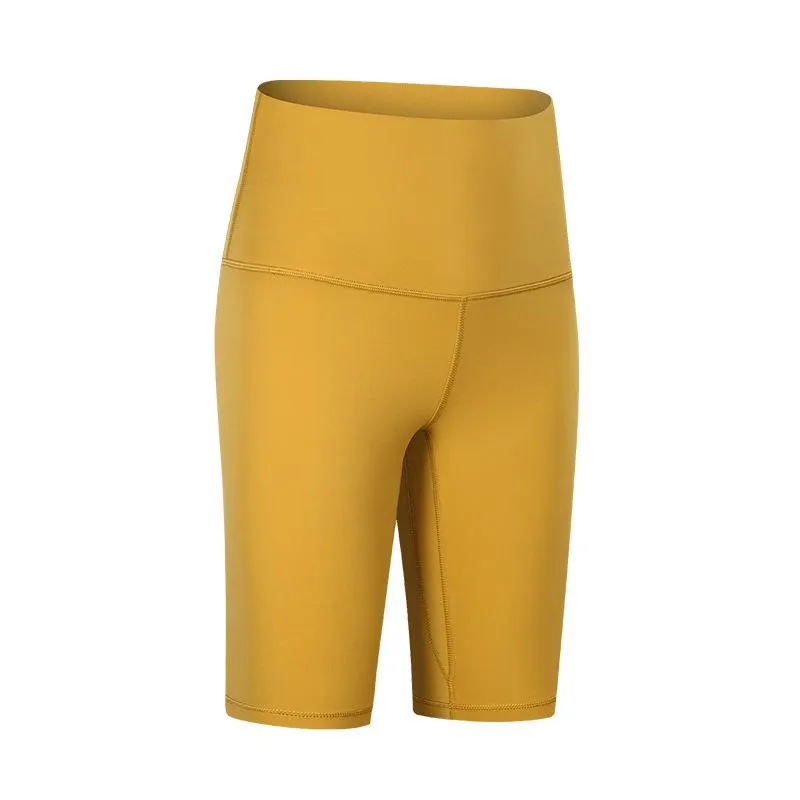 High waist hip yoga pants double-sided sanding elastic slim running pants women