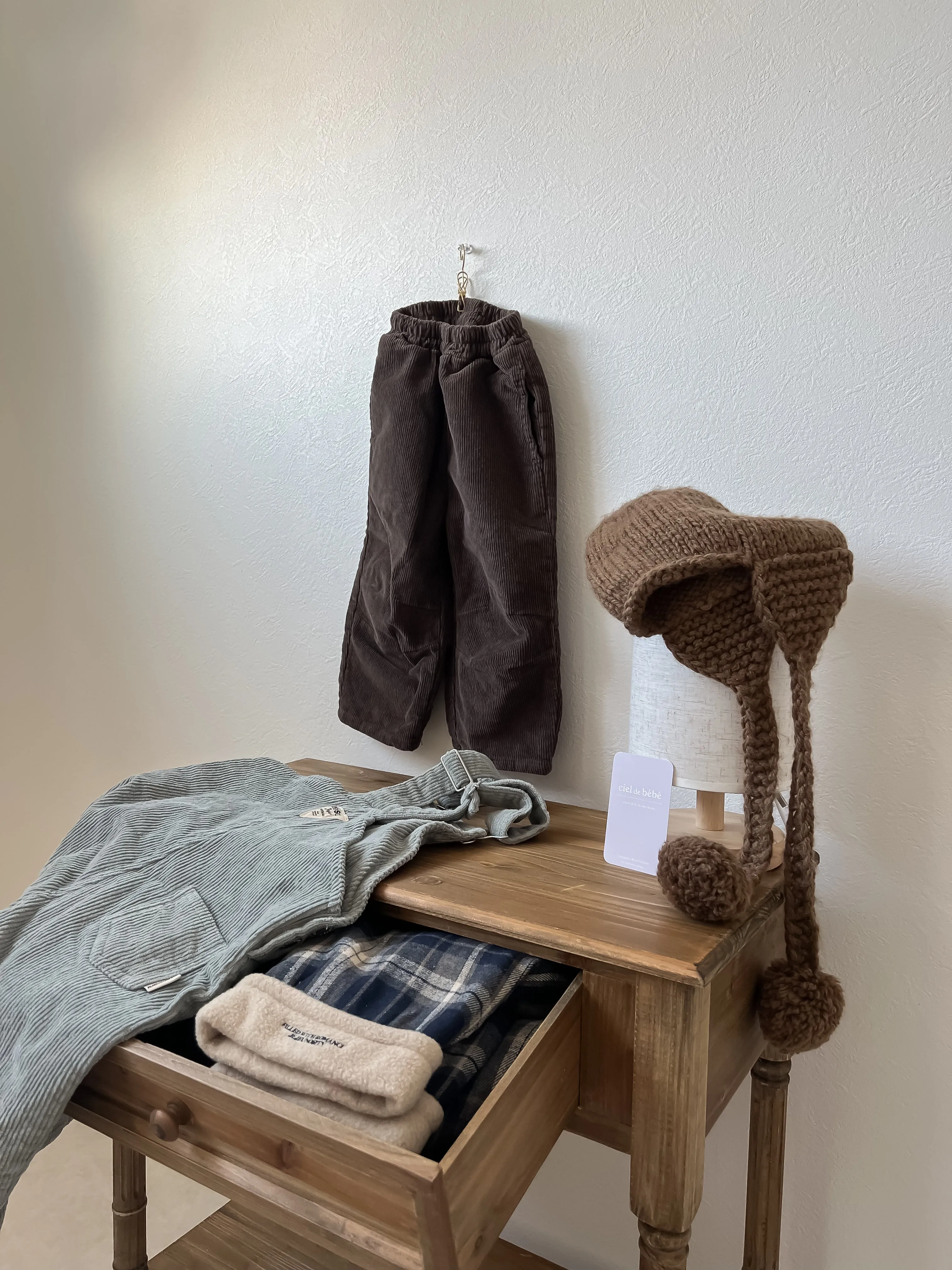 JEJEUNOSITY/ Dart corduroy pants