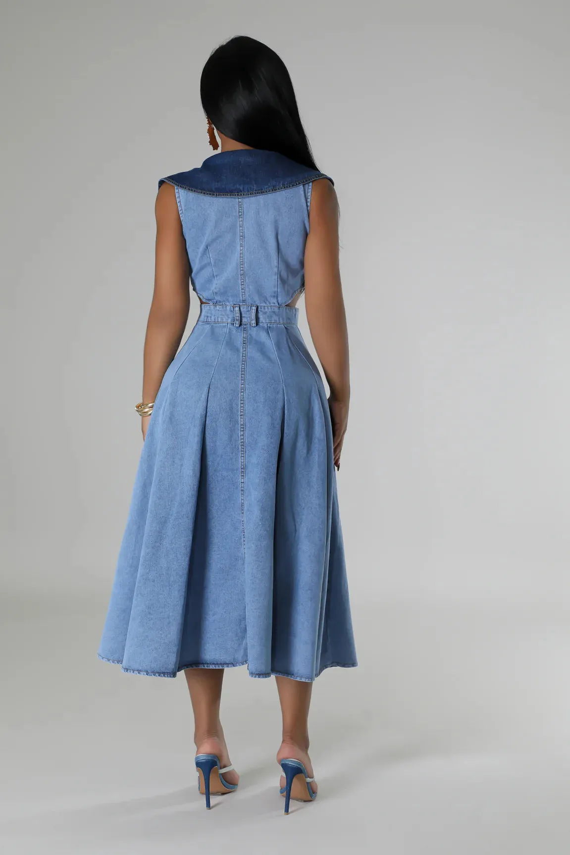 Jocelle Denim Maxi Dress