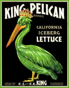 King Pelican Iceberg Lettuce - c. 1920s