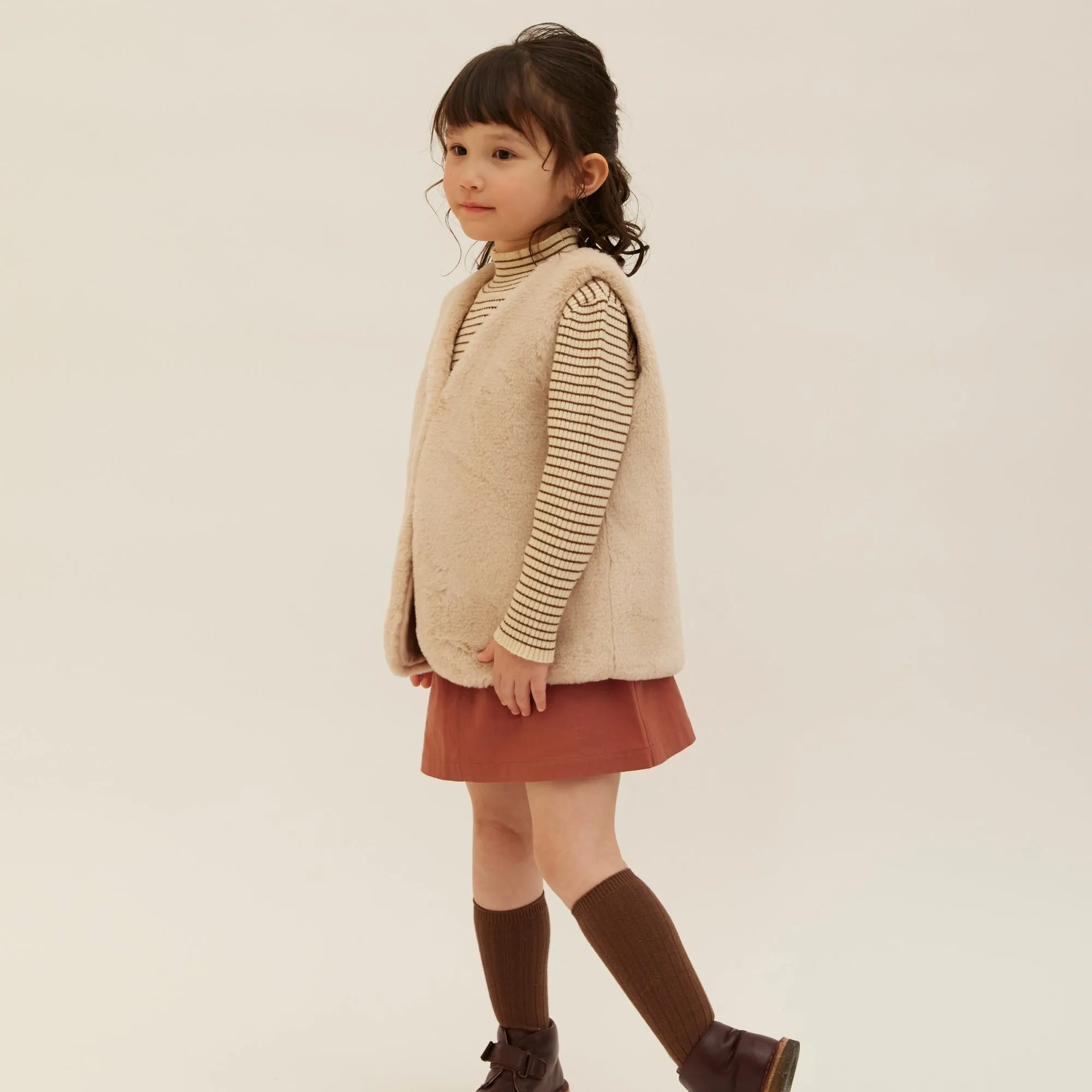 Knit T10 High Neck - Brown