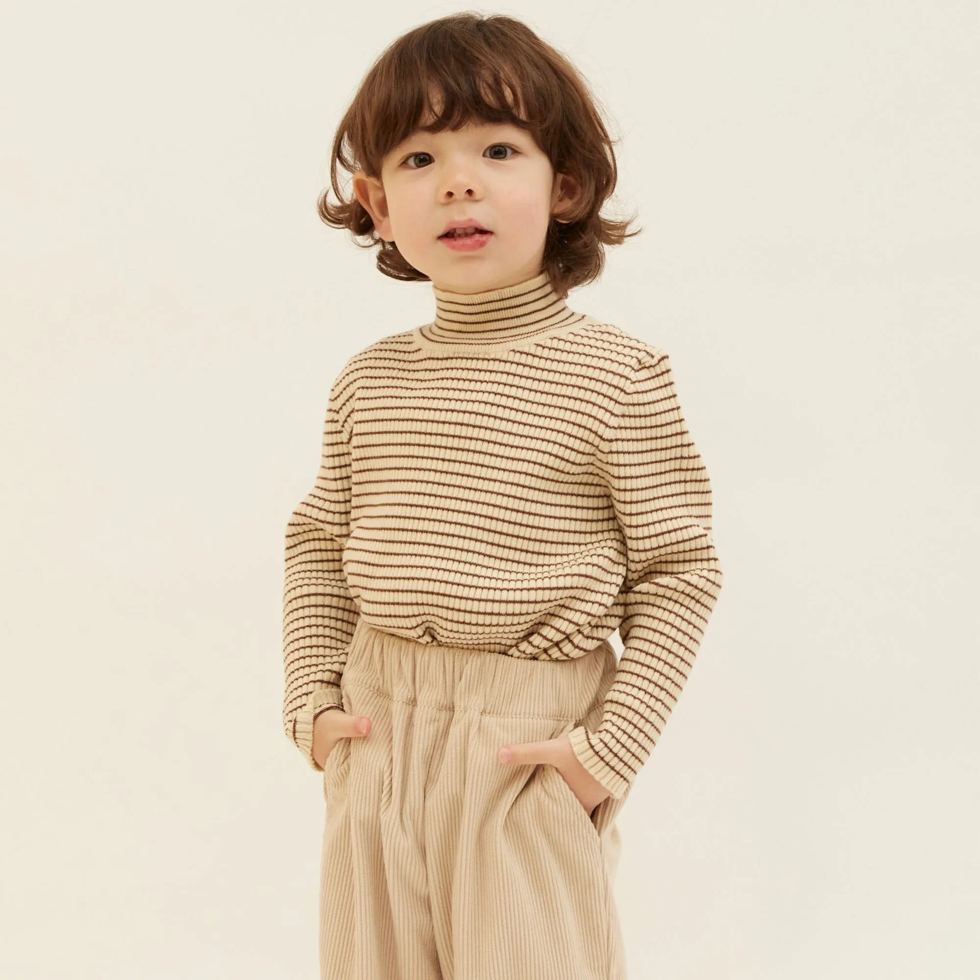 Knit T10 High Neck - Brown