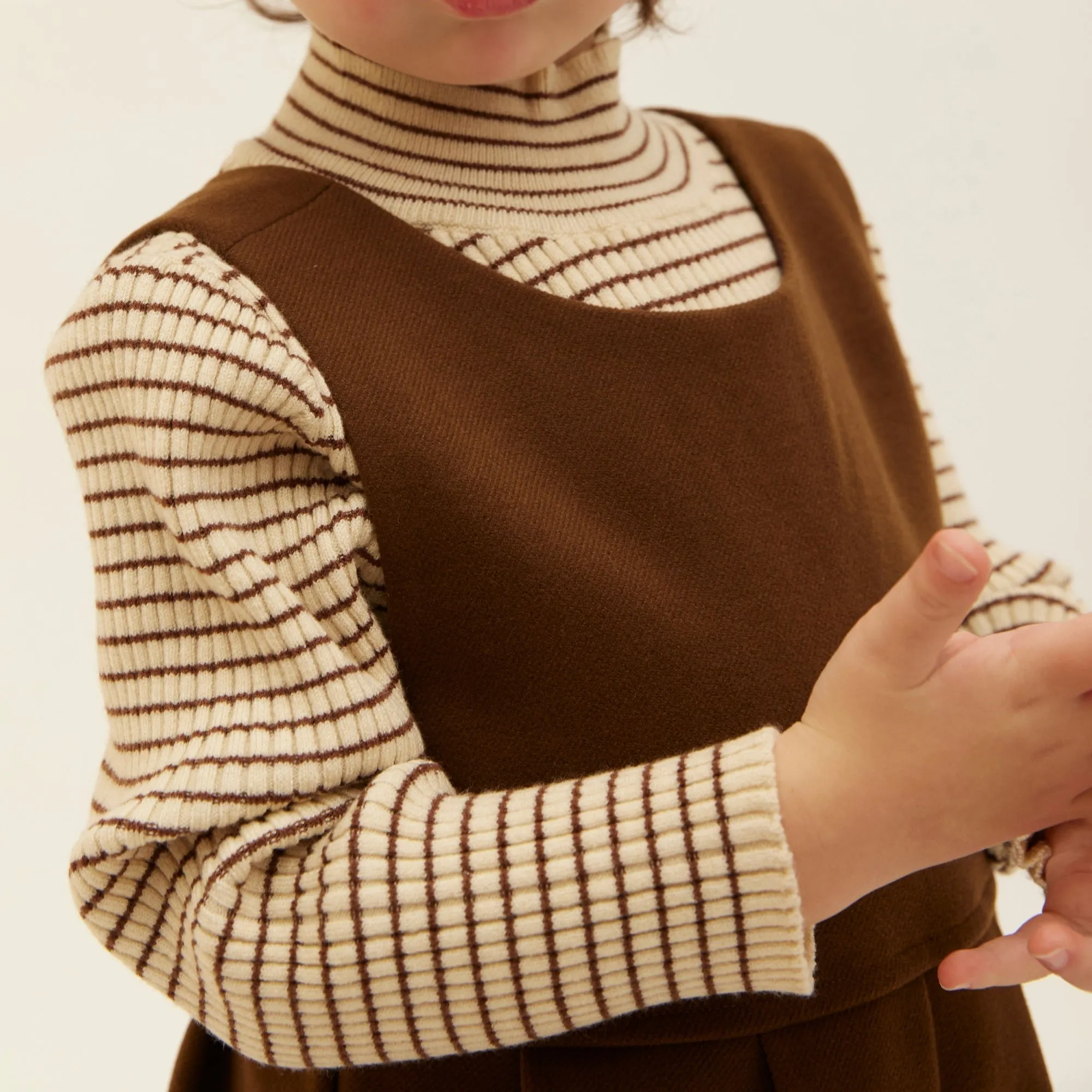 Knit T10 High Neck - Brown