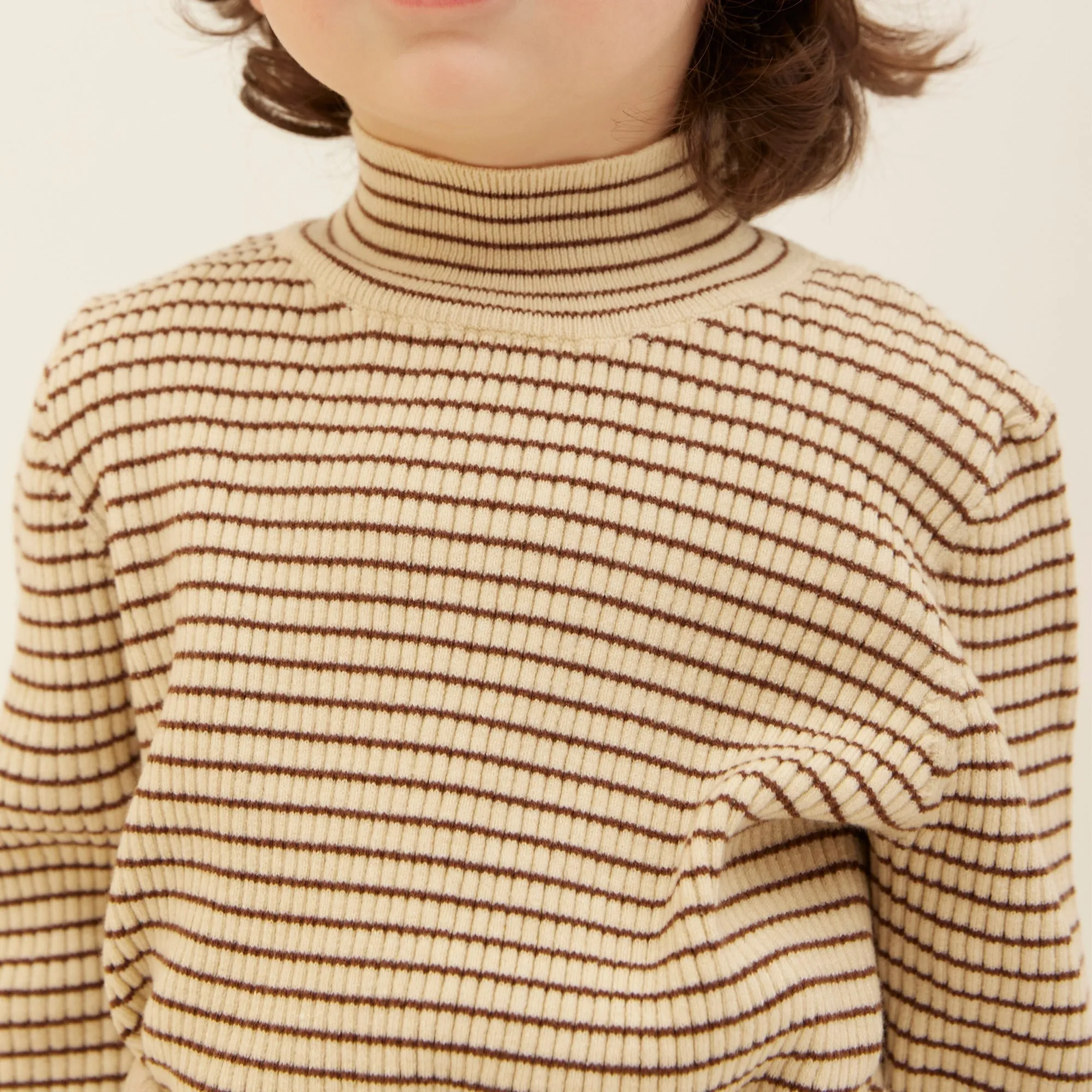 Knit T10 High Neck - Brown