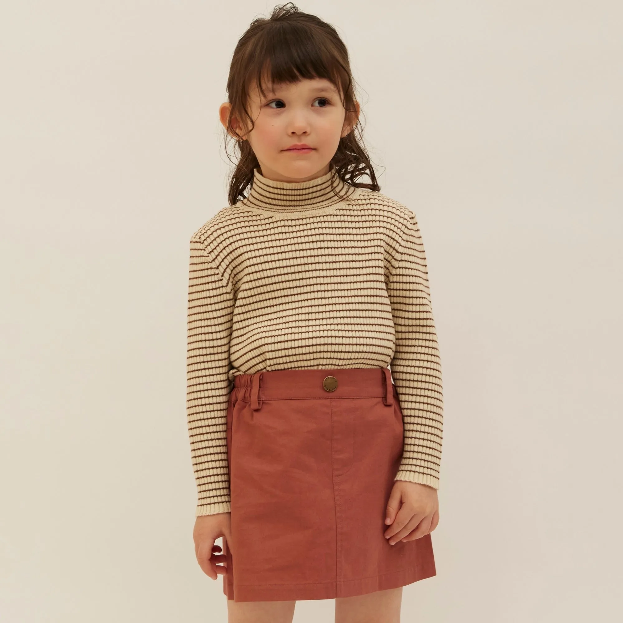 Knit T10 High Neck - Brown