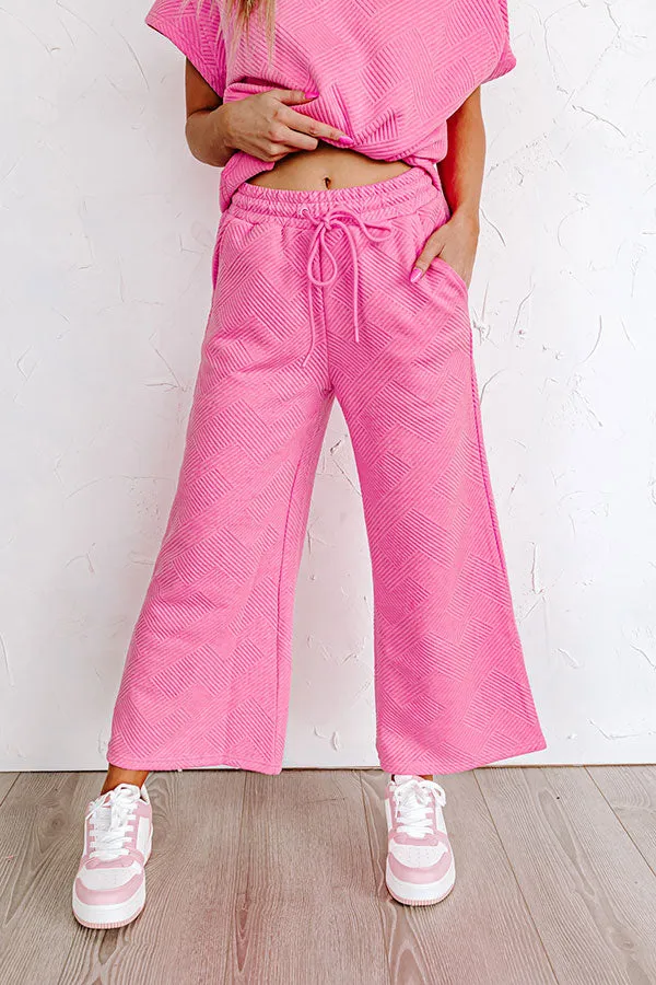 Lattes First High Waist Trousers in Bubblegum Pink