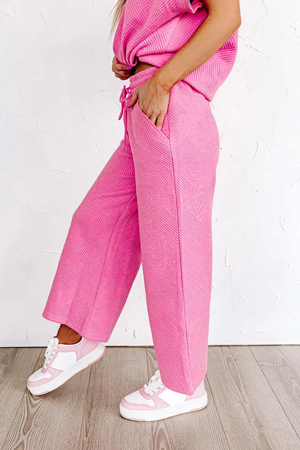 Lattes First High Waist Trousers in Bubblegum Pink