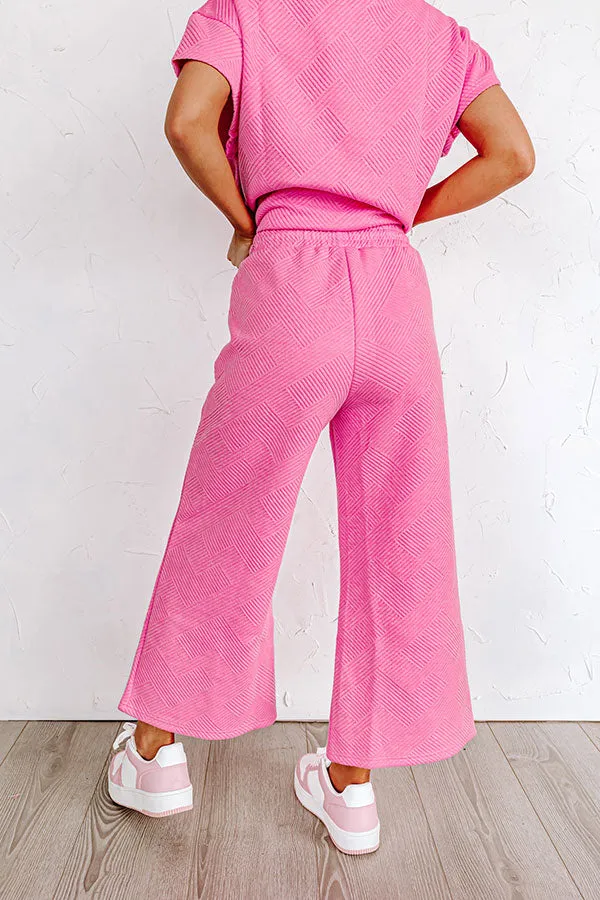 Lattes First High Waist Trousers in Bubblegum Pink