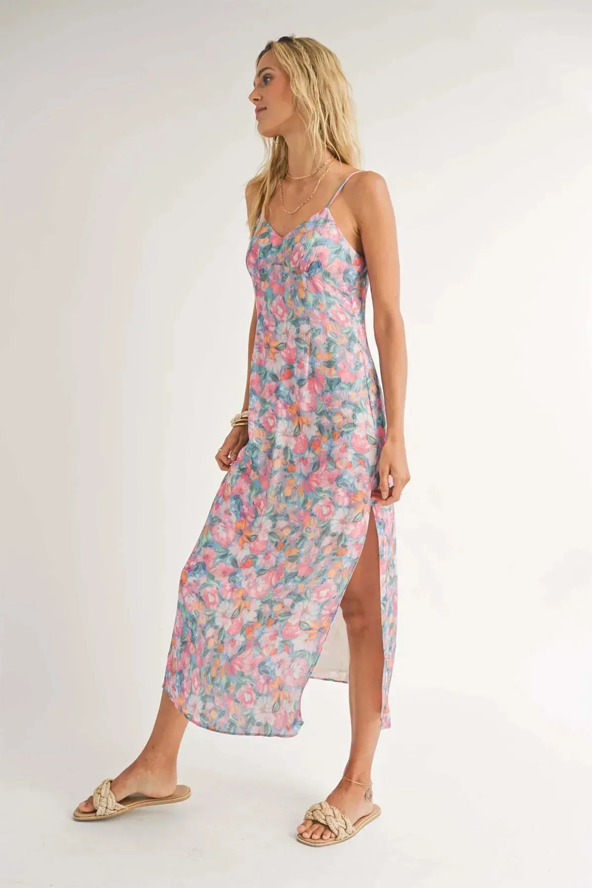 Lei Sweatheart Midi Dress