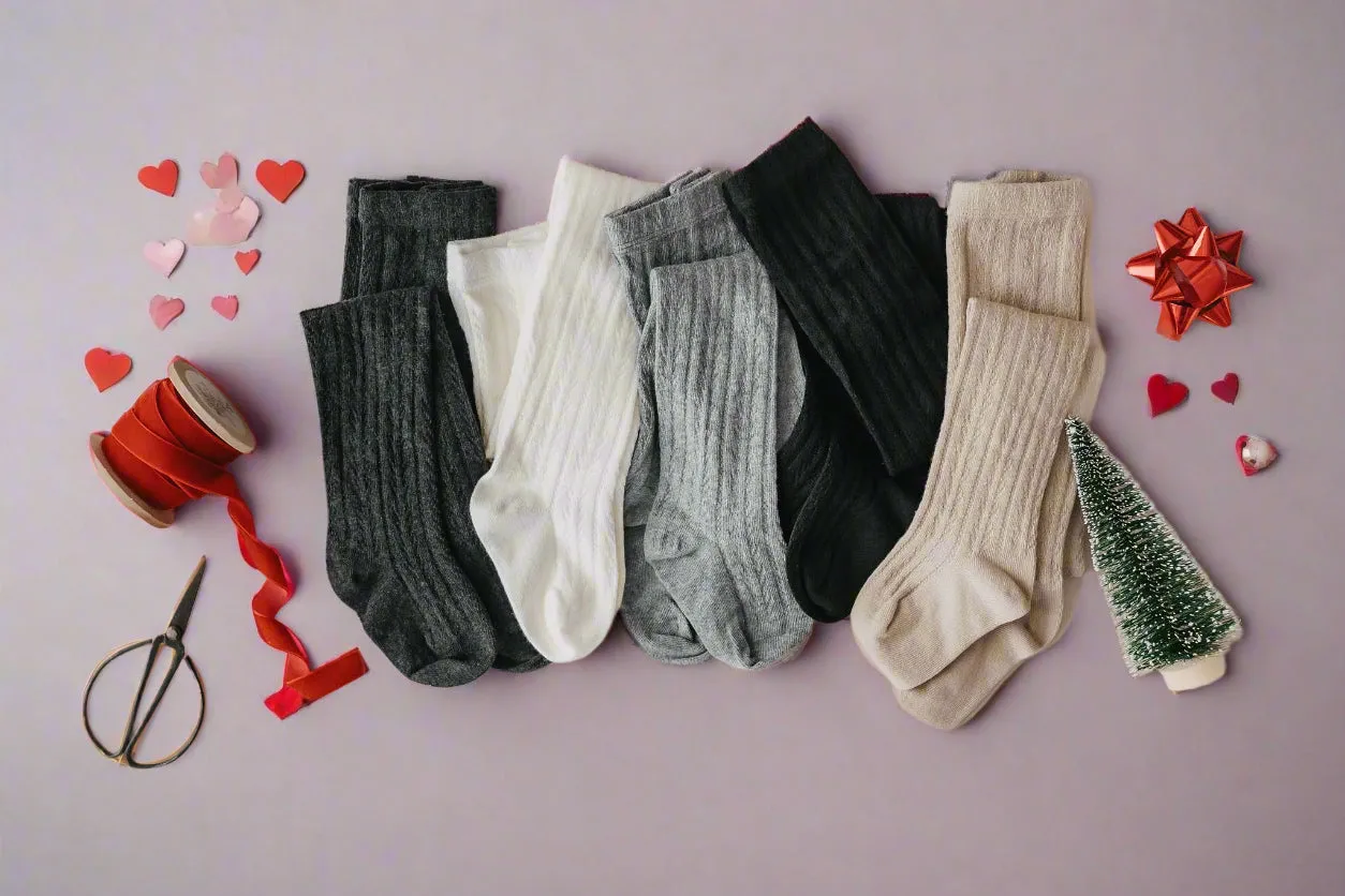 Little Love Bug Cable Knit Tights