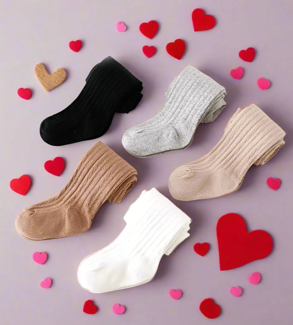 Little Love Bug Cable Knit Tights