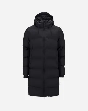 Long Puffer Jacket -  Black