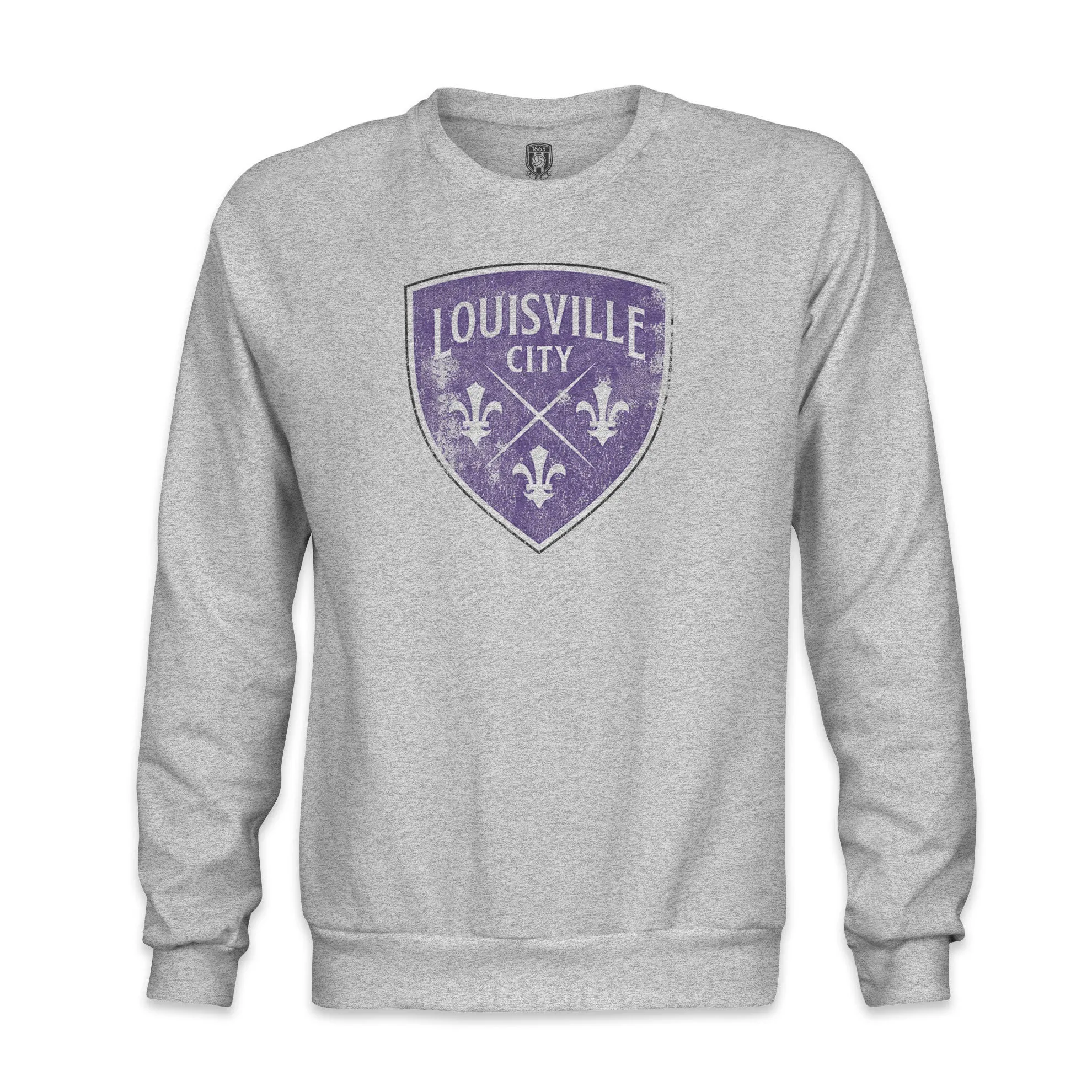 Louisville City FC Color Badge Crewneck Sweatshirt - Grey