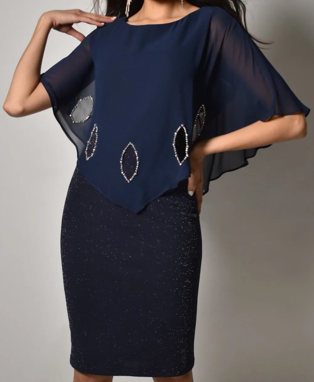 Lyman Dress 219252-MS Midnight/Silver