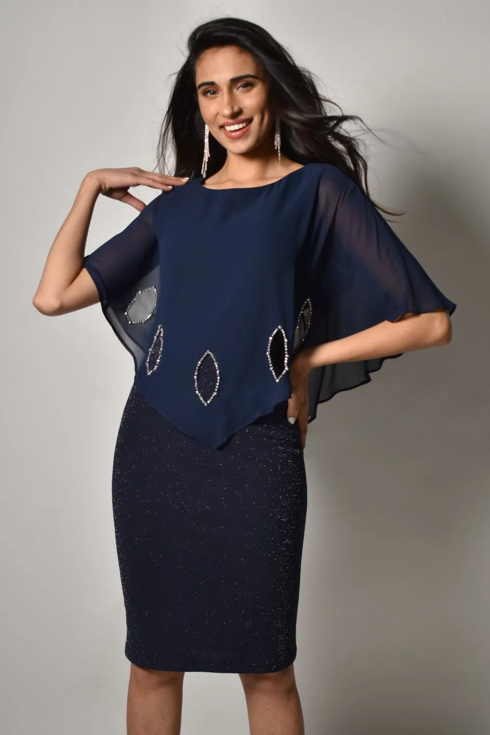 Lyman Dress 219252-MS Midnight/Silver