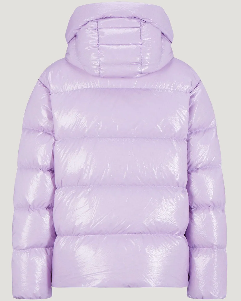 Mauve Evelia Hooded Down Puffer Jacket