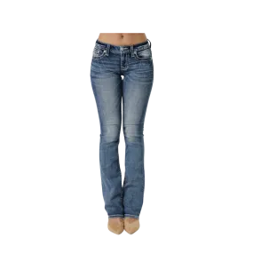 Miss Me Women's Autumn Rhapsody Bootcut Medium Wash Jeans