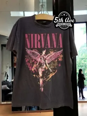 Nirvana 'In Utero' 100% Cotton Super Soft Black T-Shirt