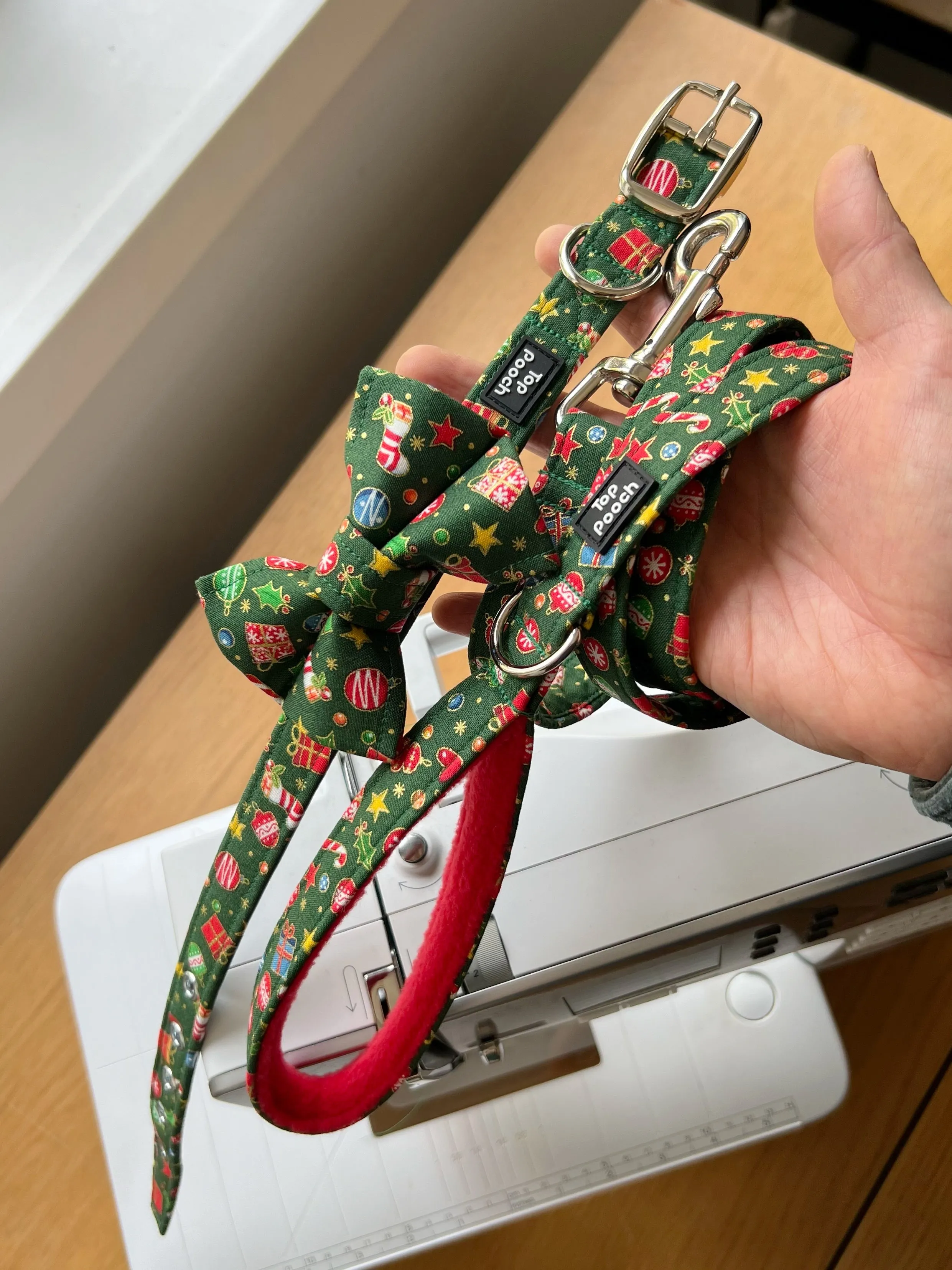 Noel (Silver Buckle) Dog Collar