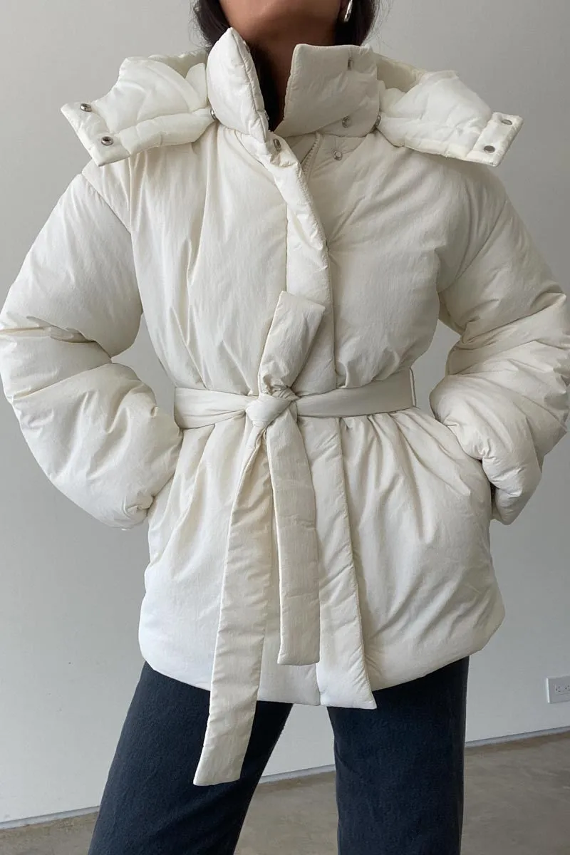 NYLON OVERSIZED PADDED JACKET