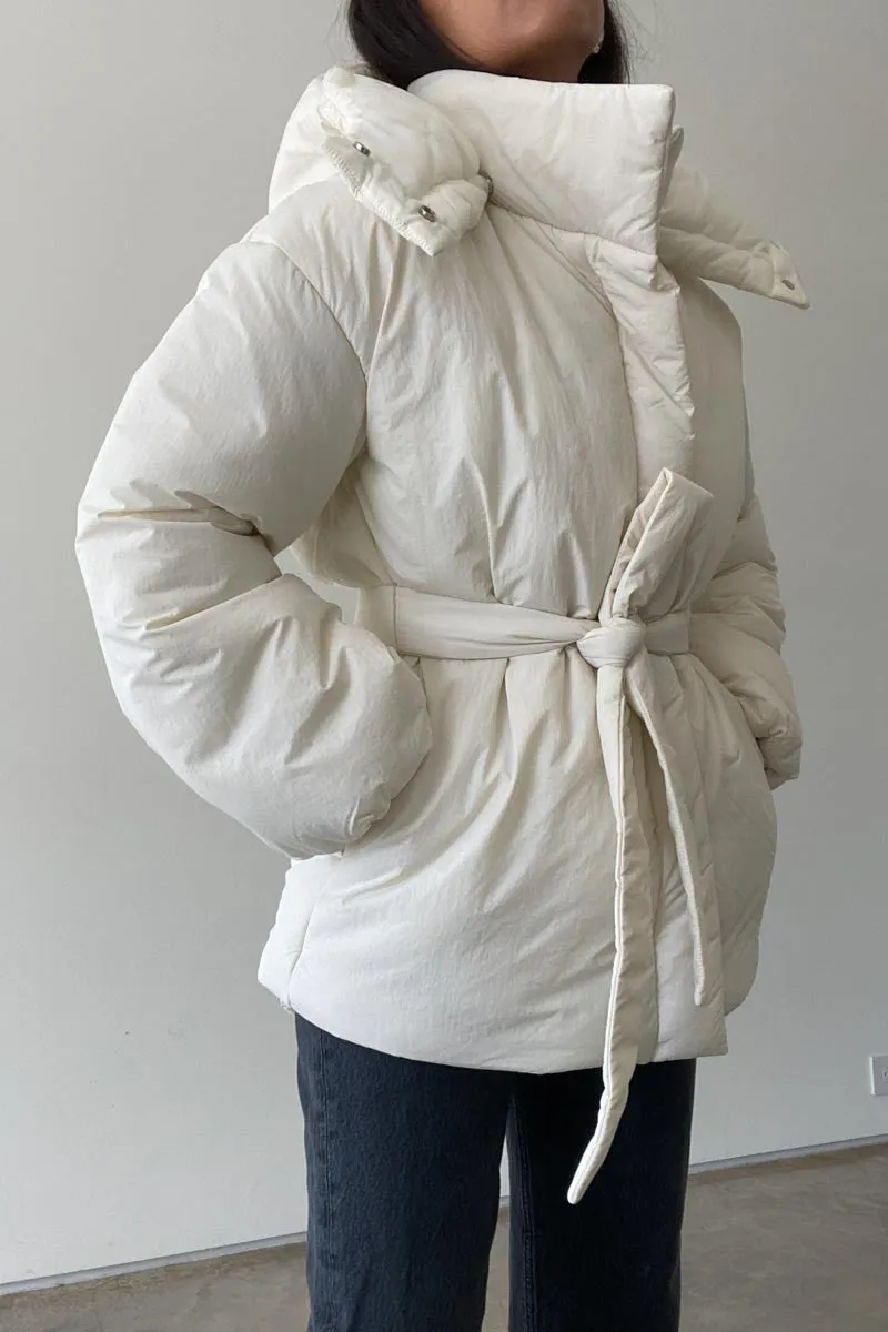 NYLON OVERSIZED PADDED JACKET