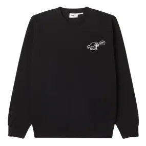 Obey Dog Doodle Premium Crew Sweater - Black