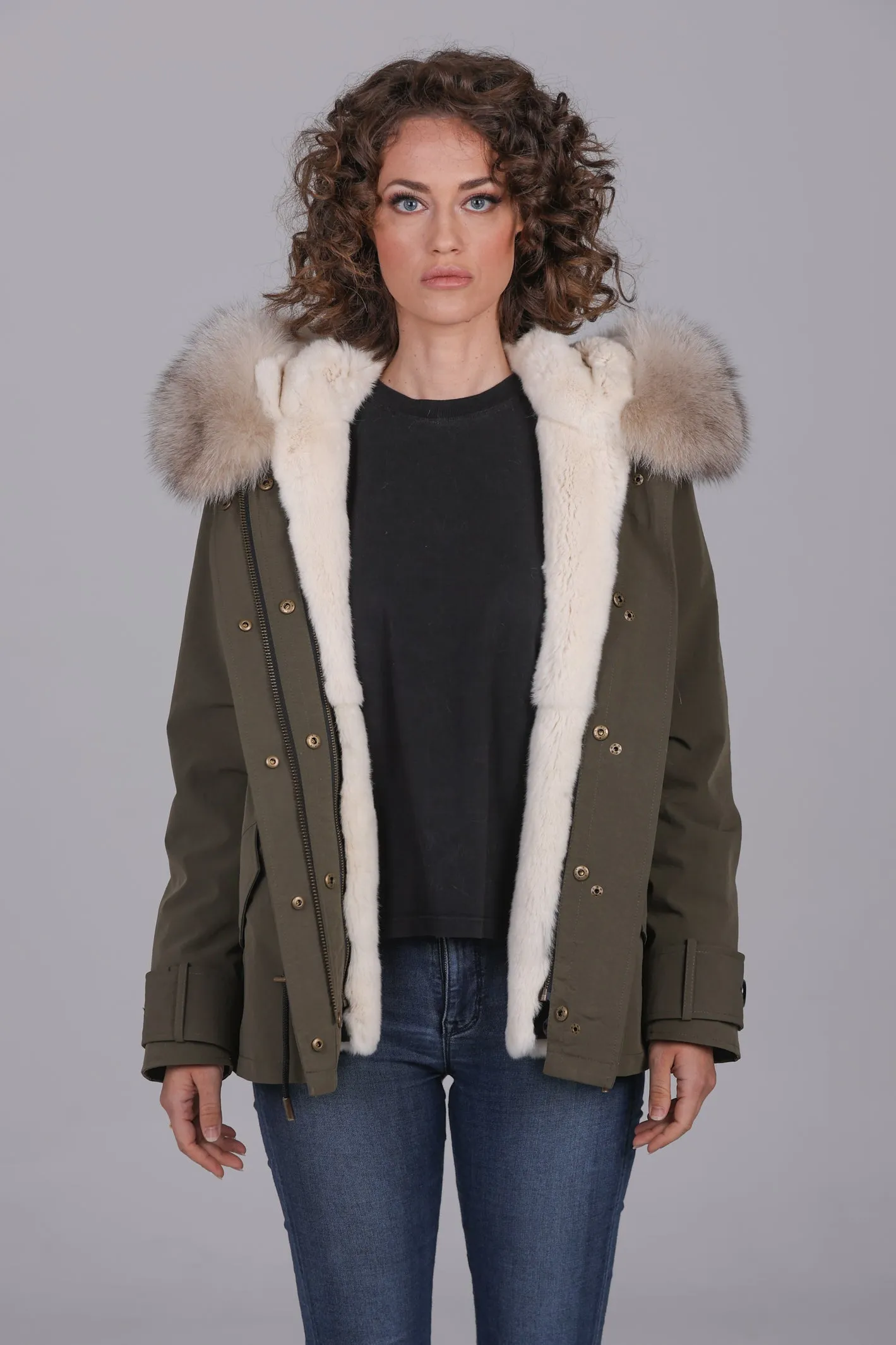Parka short Urban fox beige