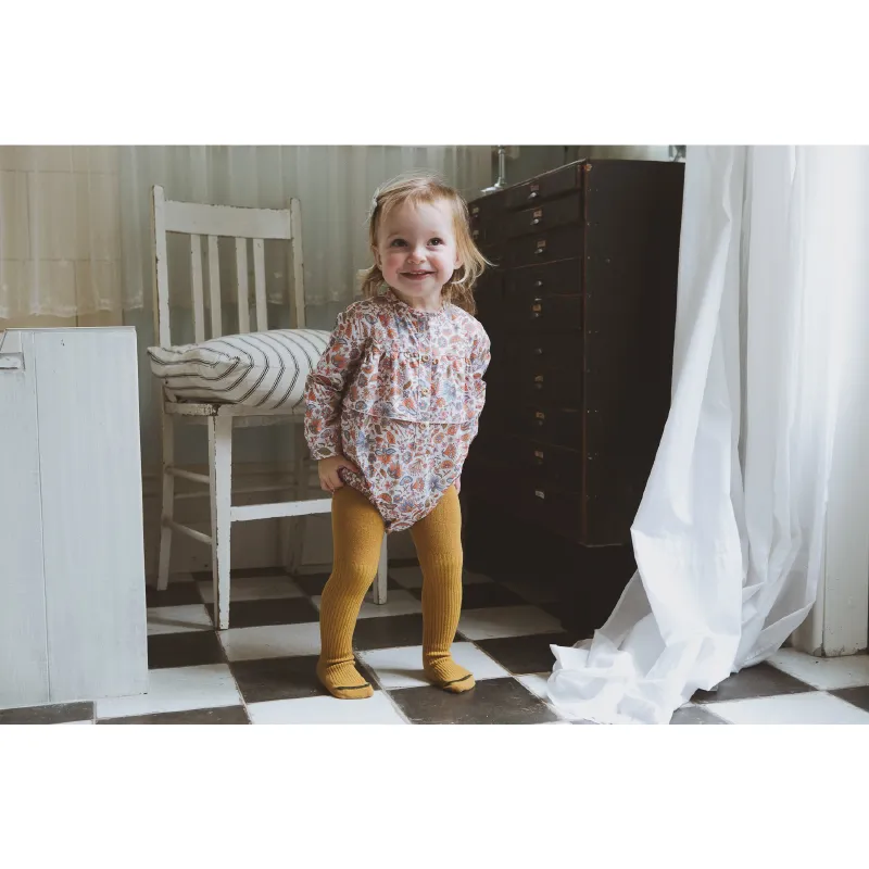 Peggy Fifi Tights - Mustard