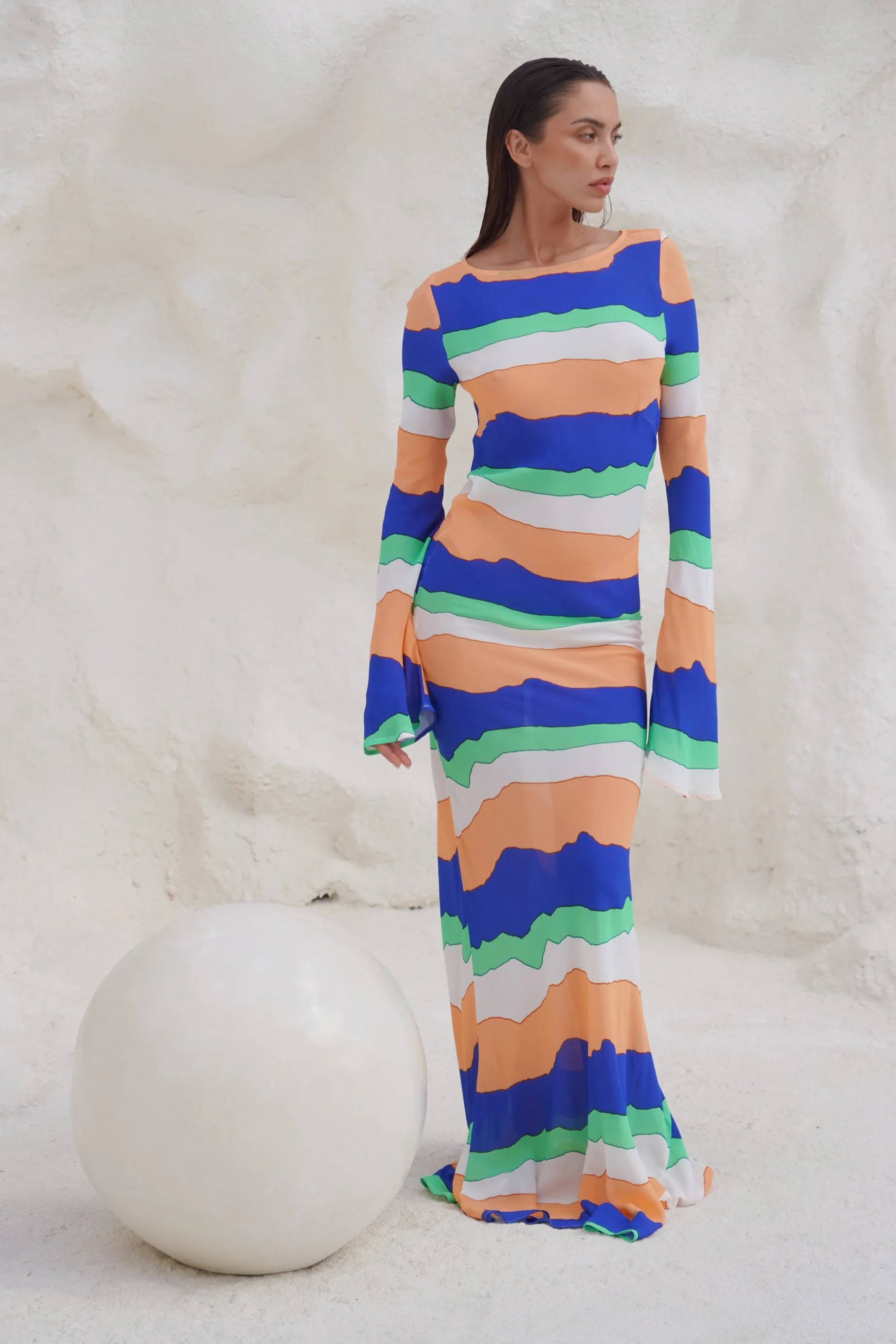 PIPPA THE LABEL Womens Wini Dress - Blue Ziggy