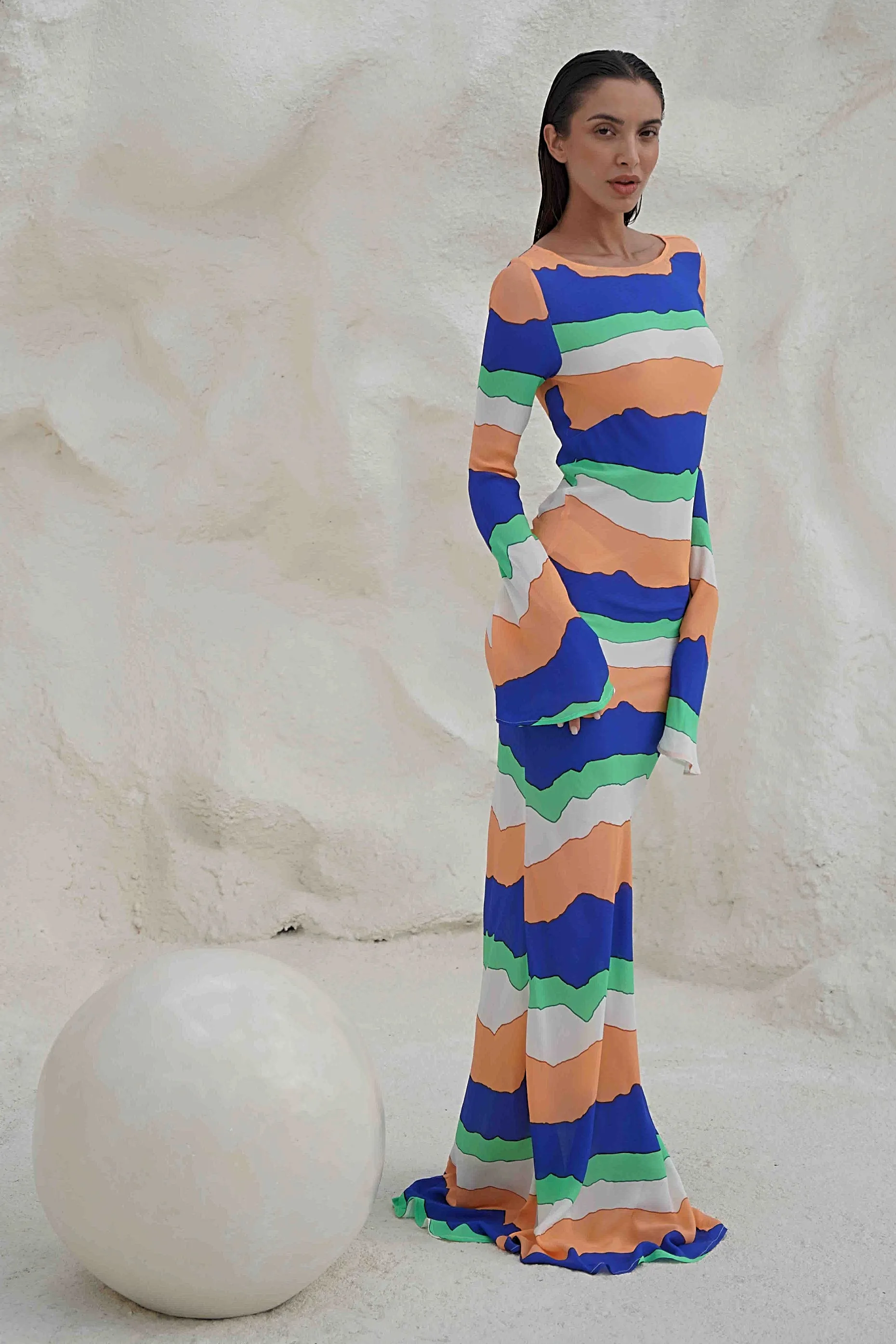 PIPPA THE LABEL Womens Wini Dress - Blue Ziggy