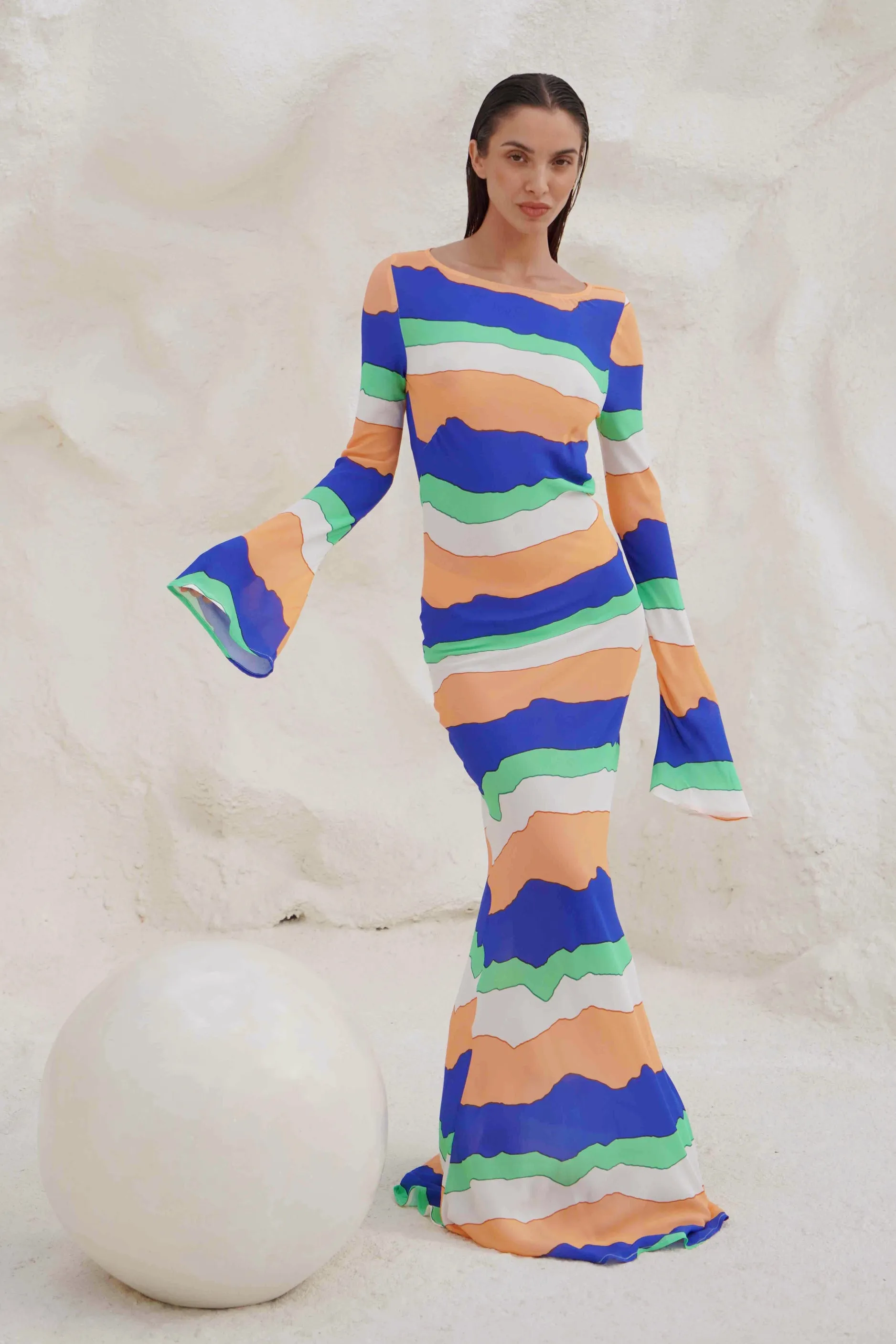 PIPPA THE LABEL Womens Wini Dress - Blue Ziggy