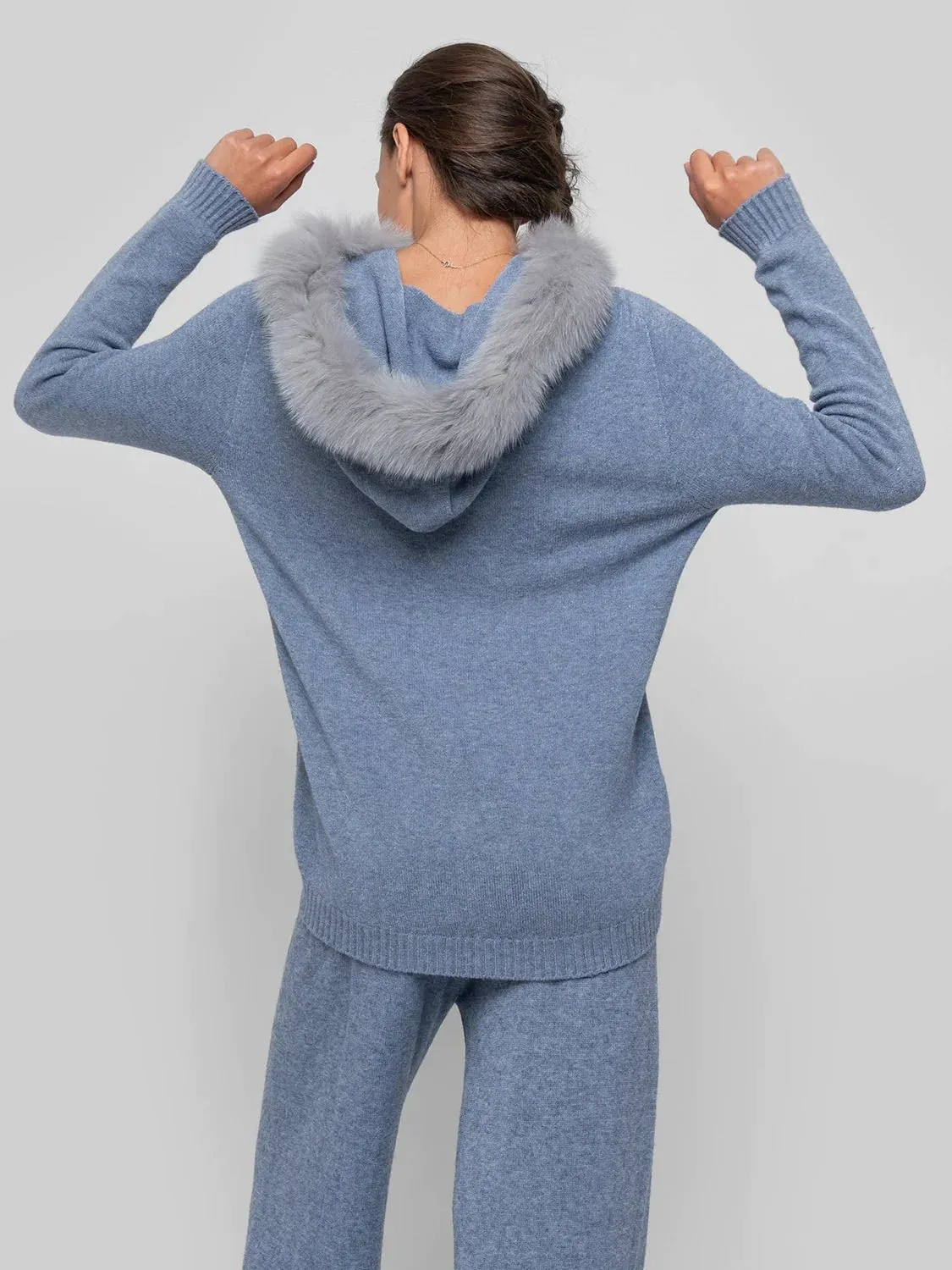 POSITANO - cerulean hooded hair