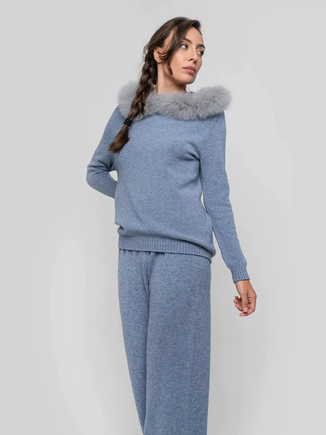POSITANO - cerulean hooded hair