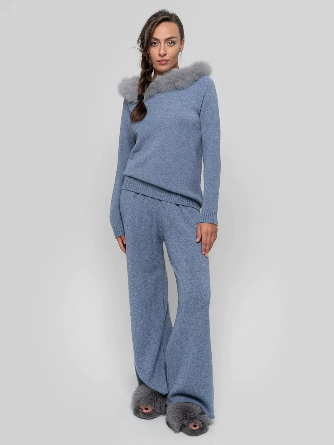 POSITANO - cerulean hooded hair