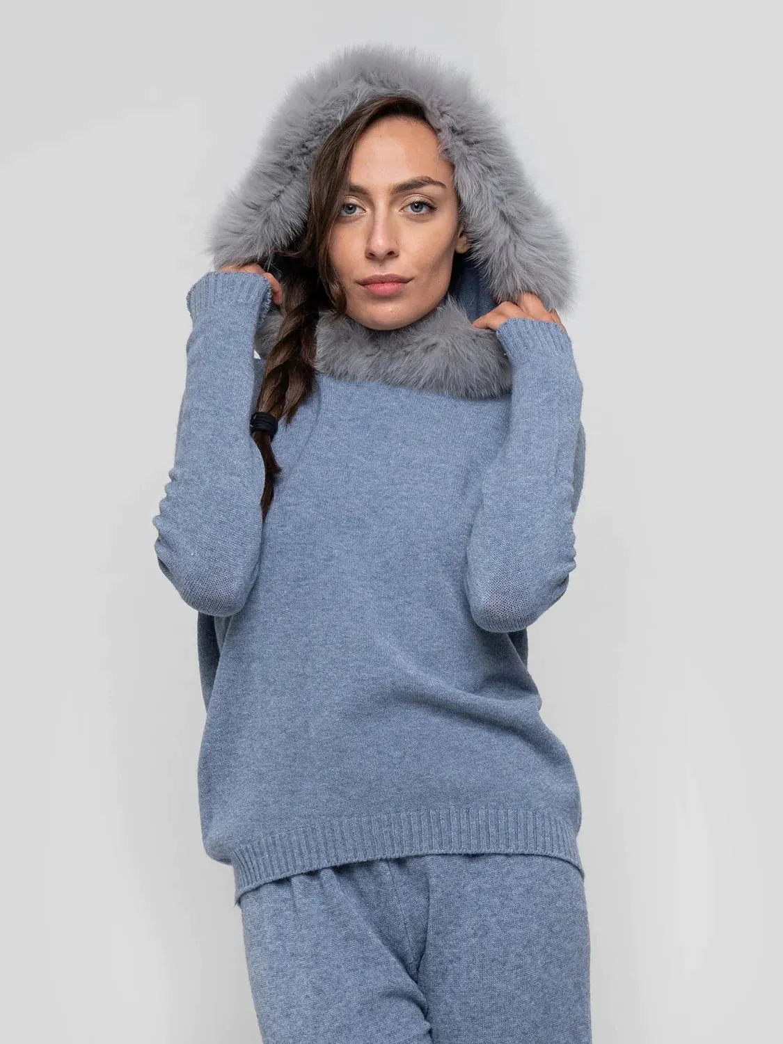 POSITANO - cerulean hooded hair