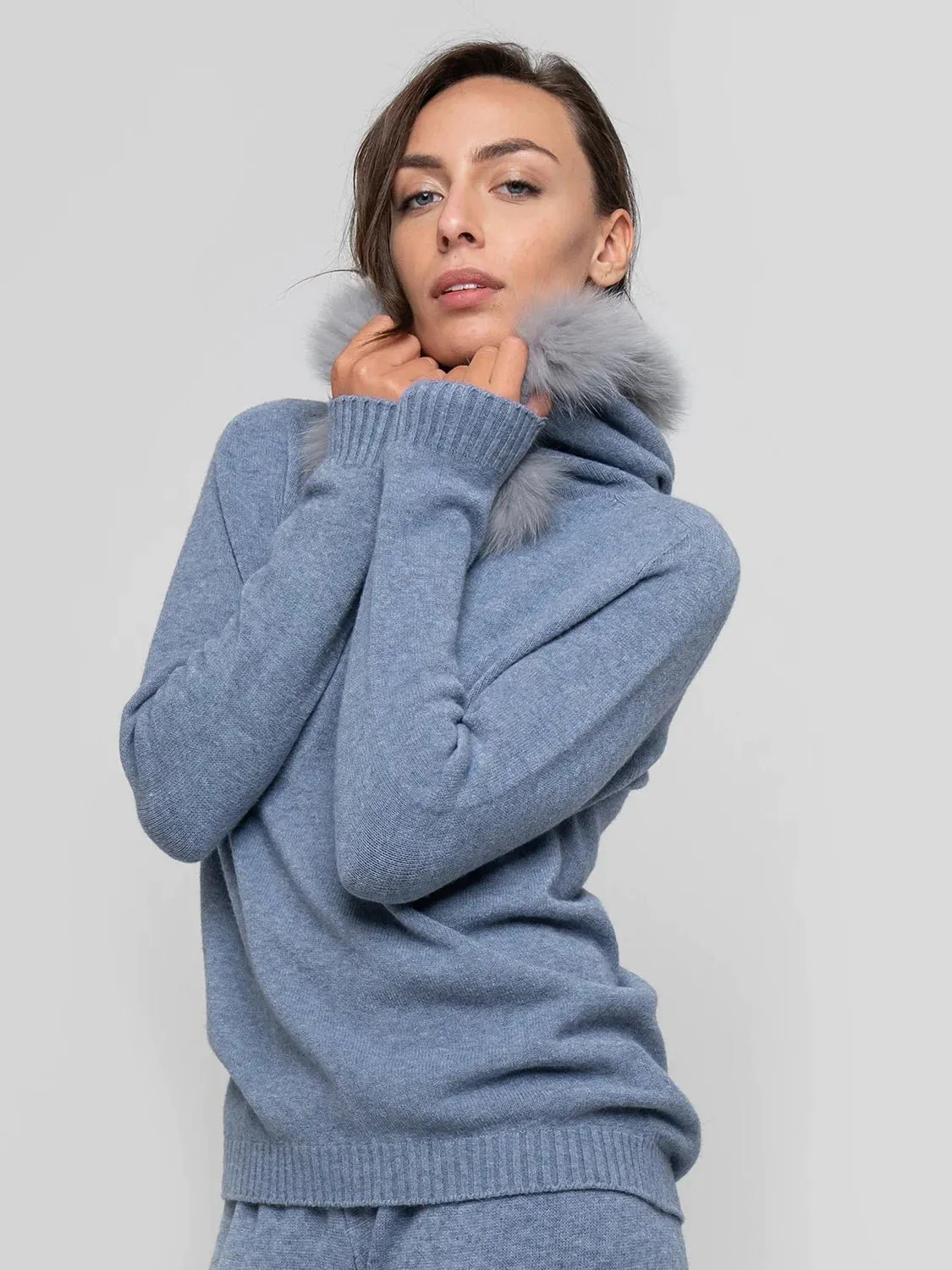 POSITANO - cerulean hooded hair
