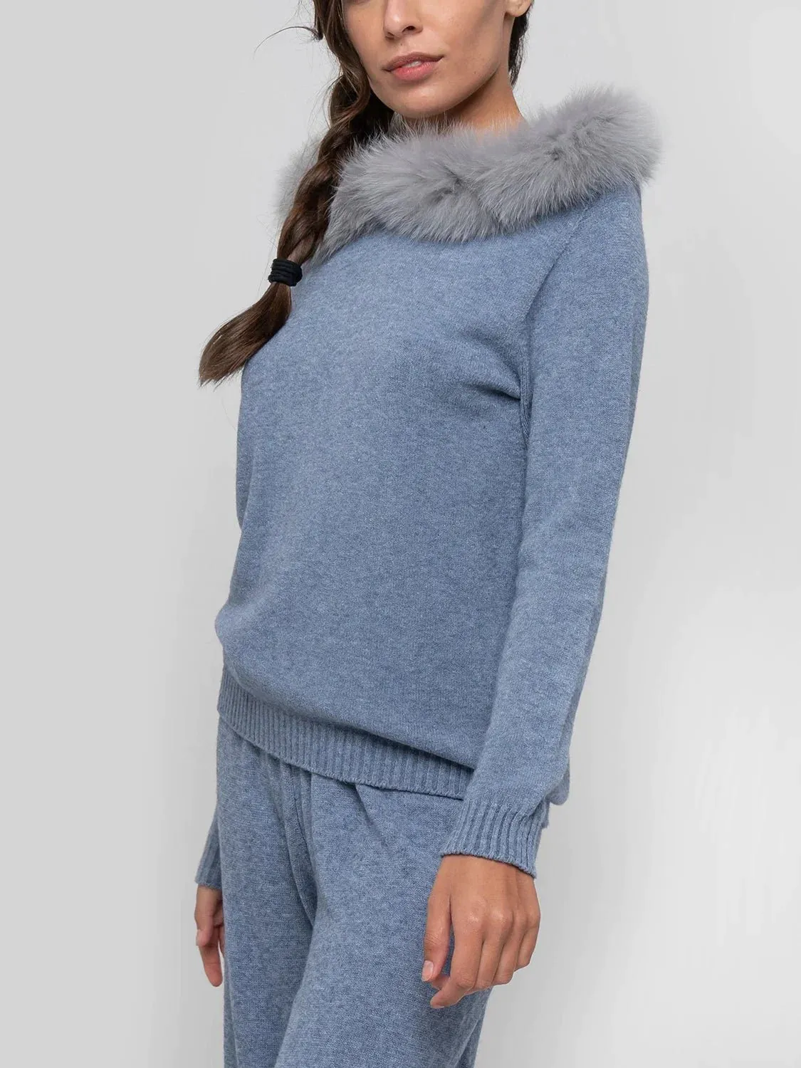 POSITANO - cerulean hooded hair