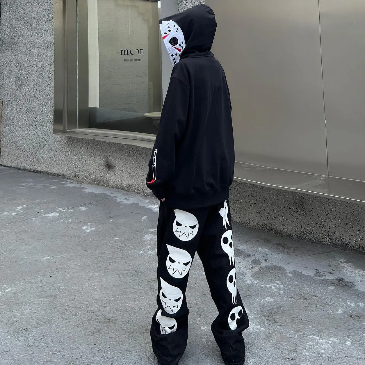 Retro trendy retro full zip hoodie