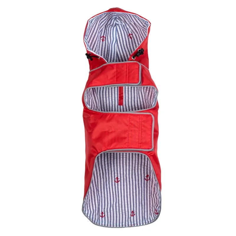 Seattle Slicker Jacket in Red (Drop-Ship)