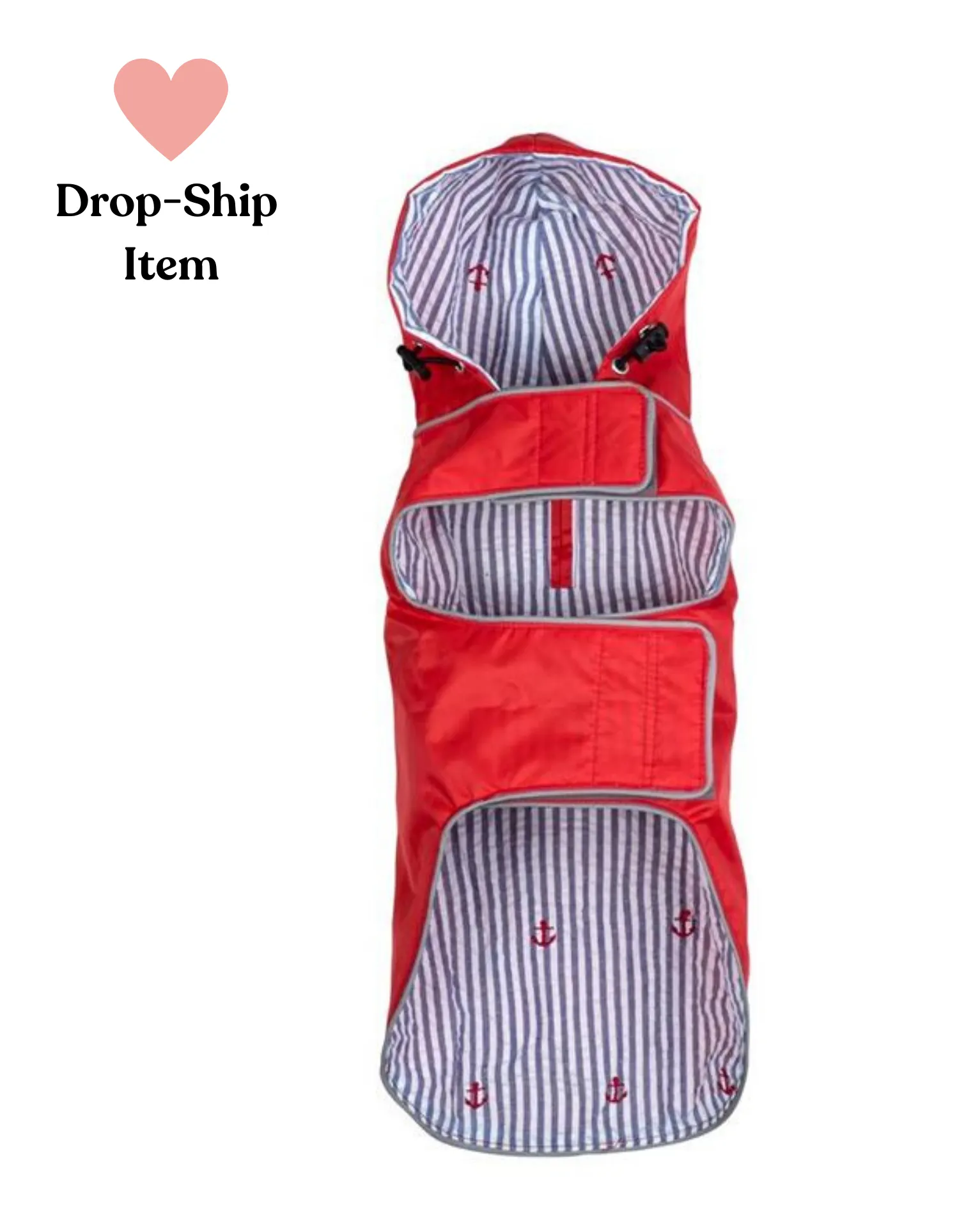 Seattle Slicker Jacket in Red (Drop-Ship)