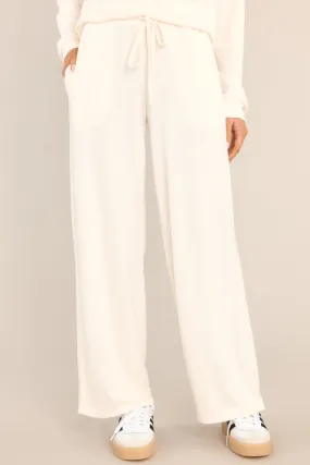 Share It With Me Pearled Ivory Lounge Pants