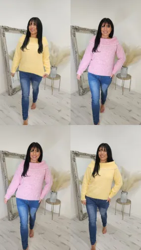 Sienna Off The Shoulder Jumper - (choose your Colour)